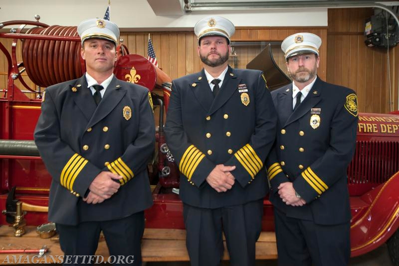 1st Assistant Chief John Glennon, Chief Allen Bennett Jr, 2nd Assistant Chief Bill Beckert